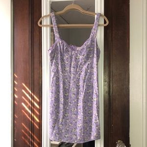 Aeropostale Purple Floral Mini Dress